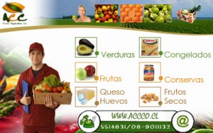 Avisos gratis en Chile en Las Condes |  www.accco.cl  Frutas  y Verduras (Insumos alimenticios a domicilio) , ACC Co Ltda, ES EL MEJOR DELIVERY DOMICILIARIO E INSTITUCIONAL!!!