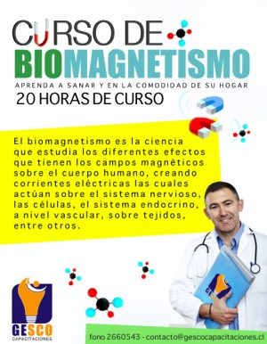 GESCO Capacitaciones Ltda. Avisos gratis en Chile en Las Condes |  Curso de Biomagnetismo, En la comodidad de su hogar o en nuestras dependencias.