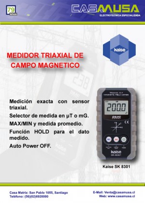 Casa Musa Avisos gratis en Chile en Santiago |  Medidor triaxial campo magn&eacute;tico, Casa Musa
