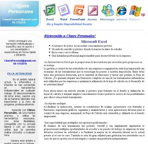 Clases Personales Avisos gratis en Chile en Santiago |  Clases de Excel Particulares y Personalizadas, Capacitaci&oacute;n y Cursos Particulares