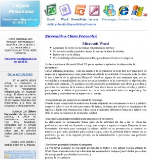 Clases Personales Avisos gratis en Chile en Santiago |  Clases de Word Particulares y Personalizadas, Capacitaci&oacute;n y Cursos Particulares