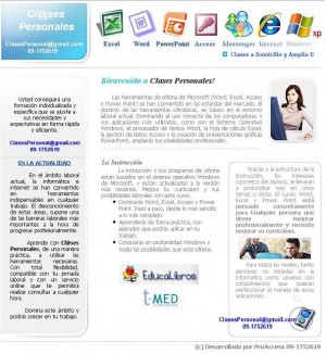 Clases Personales Avisos gratis en Chile en Santiago |  Clases de Computaci&oacute;n Personalizadas y a Domicilio., Capacitaci&oacute;n y Cursos Particulares