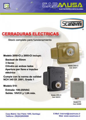 Casa Musa Avisos gratis en Chile en Santiago |  Cerraduras el&eacute;ctricas, Casa Musa