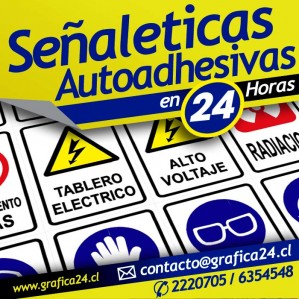 Grafic Dise&ntilde;o&Producci&oacute;n Avisos gratis en Chile en Santiago |  Se&ntilde;aleticas Autoadhesivas en 24 Horas, Graficas autoadhesivas impresas 