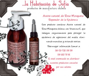 Daniela Bogdanic M Avisos gratis en Chile en Santiago |  Aceite de Rosa Mosqueta, Aceite puro, sin refinaci&oacute;n, de producci&oacute;n chilena.