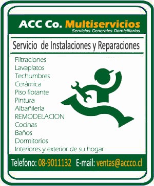 Multiservicios Avisos gratis en Chile en Las Condes |  REPARACIONES , GASFITERIA E INTALACIONES PARA SU HOGAR , servicios generales domiciliarios