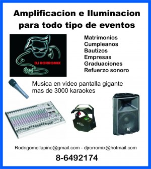 rodrigo Avisos gratis en Chile en Santiago |  MUSICA EVENTOS DJ VJ KARAOKE, MATRIMONIOS CUMPLEA&Ntilde;OS , AUDIO E ILUMINACION, Fiestas en General  ,Musica en pantalla Gigante con los Videos 